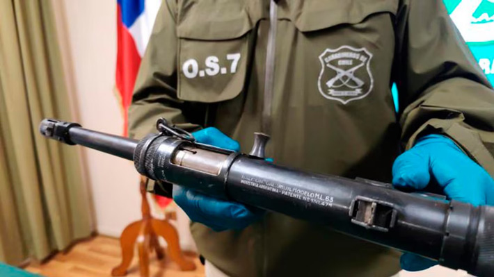 Armas argentinas en Chile: Se han incautado 1.144 desde 2022 y al menos 40 pertenecían a la policía de ese país 