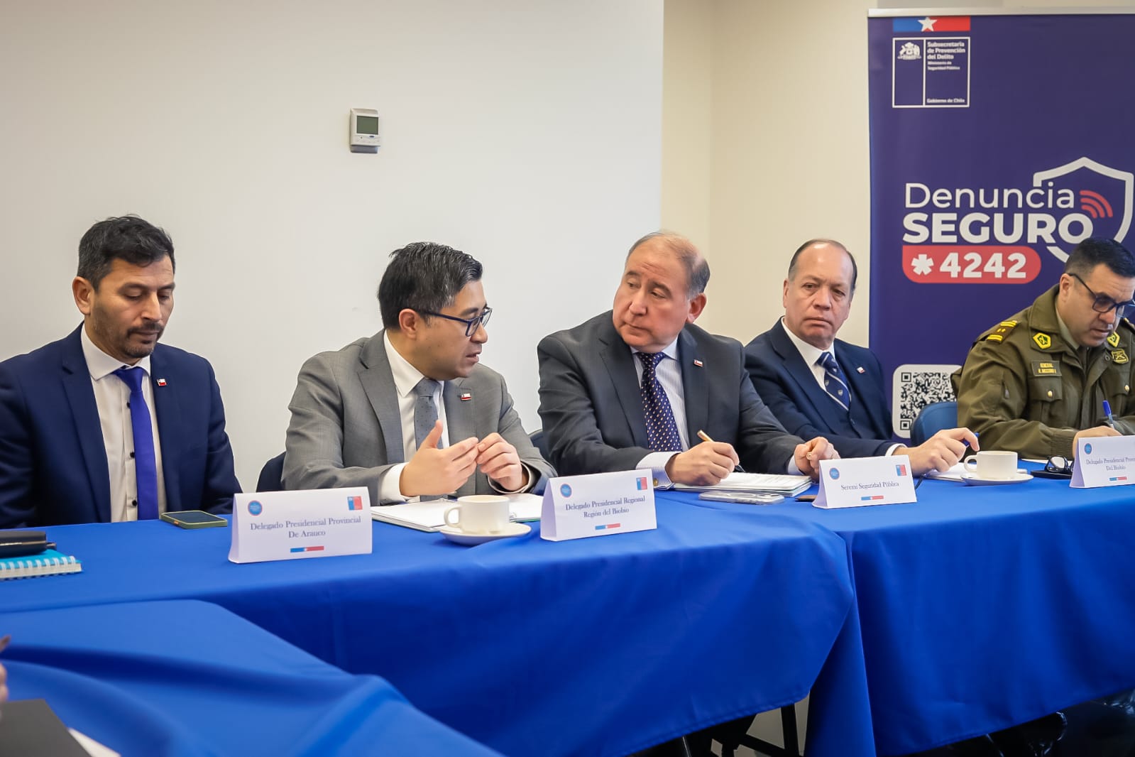 Comité Policial: Delegado Presidencial Julio Anativia Confirma una Caída de 12% en los homicidios en la Región del Biobío