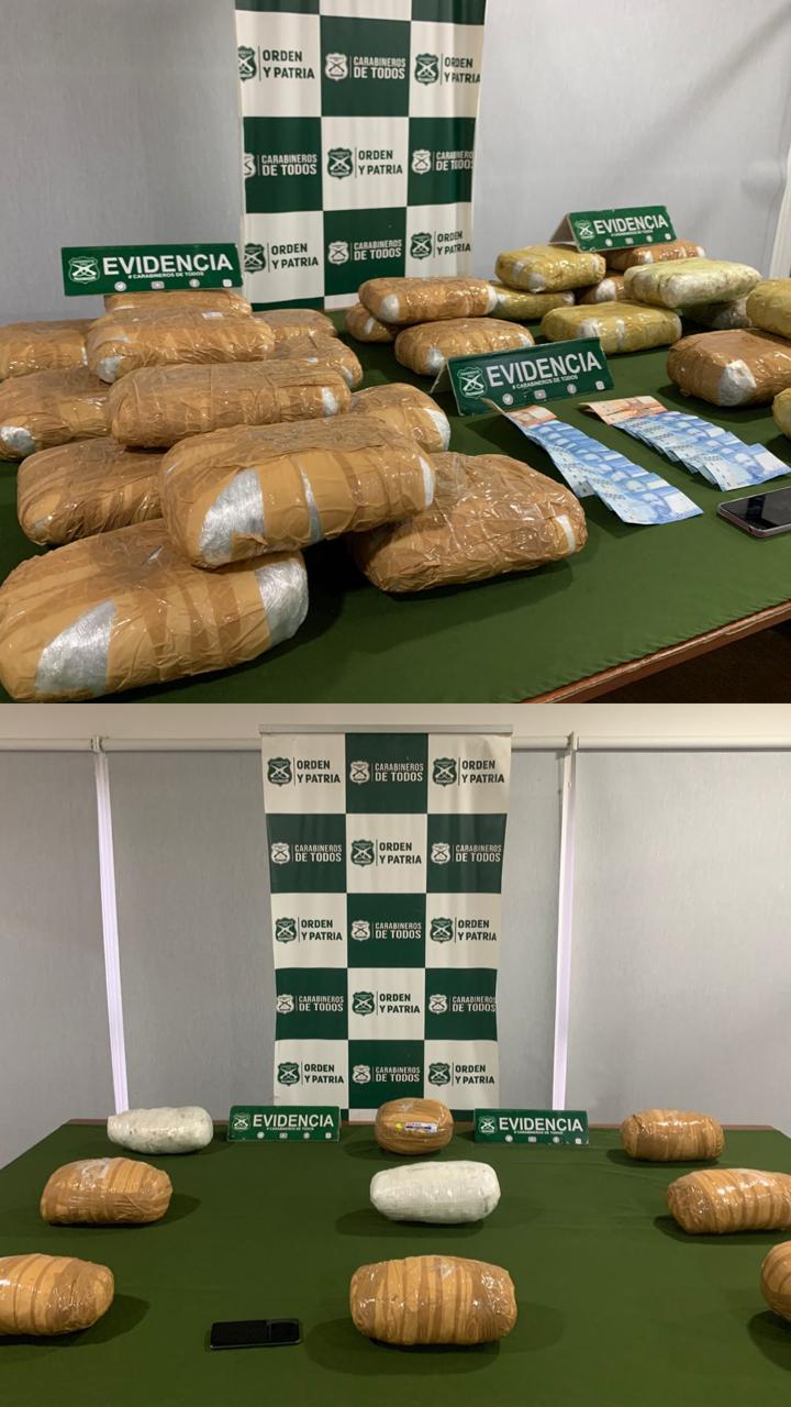 Operativos antidrogas del O.S.7 de Carabineros dejan seis detenidos en la provincia del Biobío