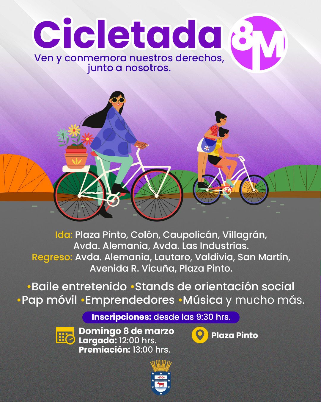 Cicletada 8M invitará a conmemorar el Día Internacional de la Mujer en Los Ángeles