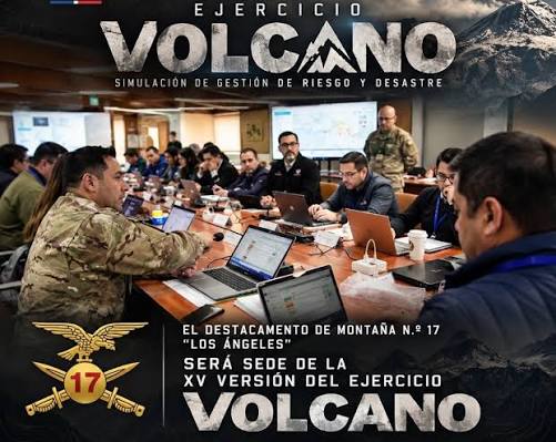 Ejército y autoridades inician en Los Ángeles el ejercicio de gestión de desastres "Volcano XV"