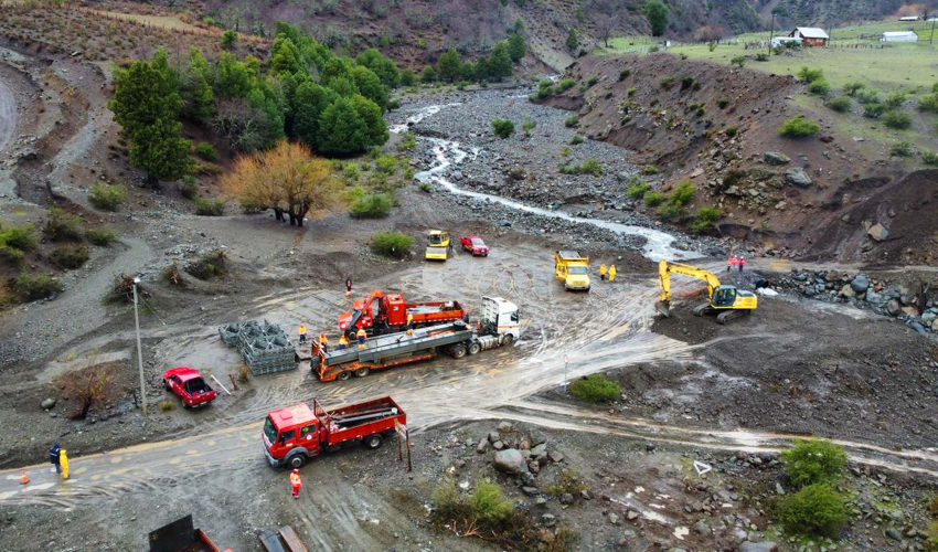 Avanza reposición de puentes claves para conectividad de comunidades pehuenches