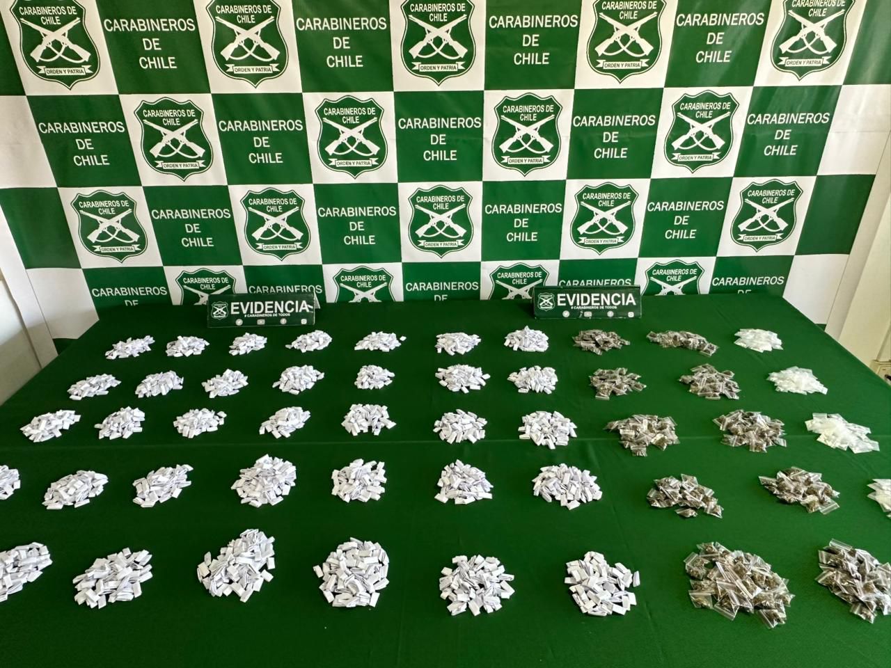 Operativo del OS7 en Los Ángeles deja dos detenidos por tráfico de drogas