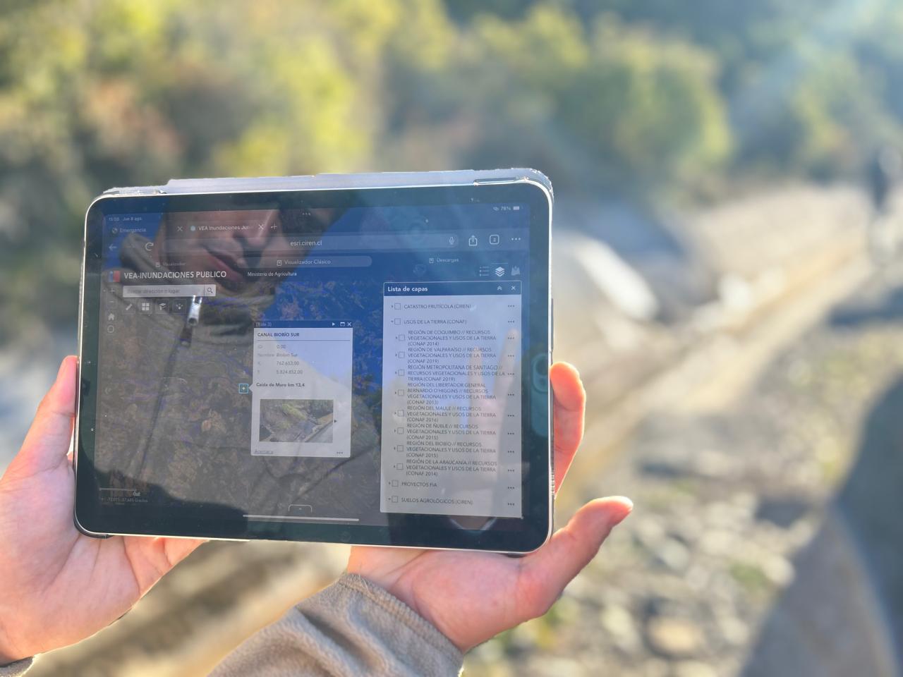 Ciren libera acceso a visualizador que entrega información de predios afectados por emergencias climáticas
