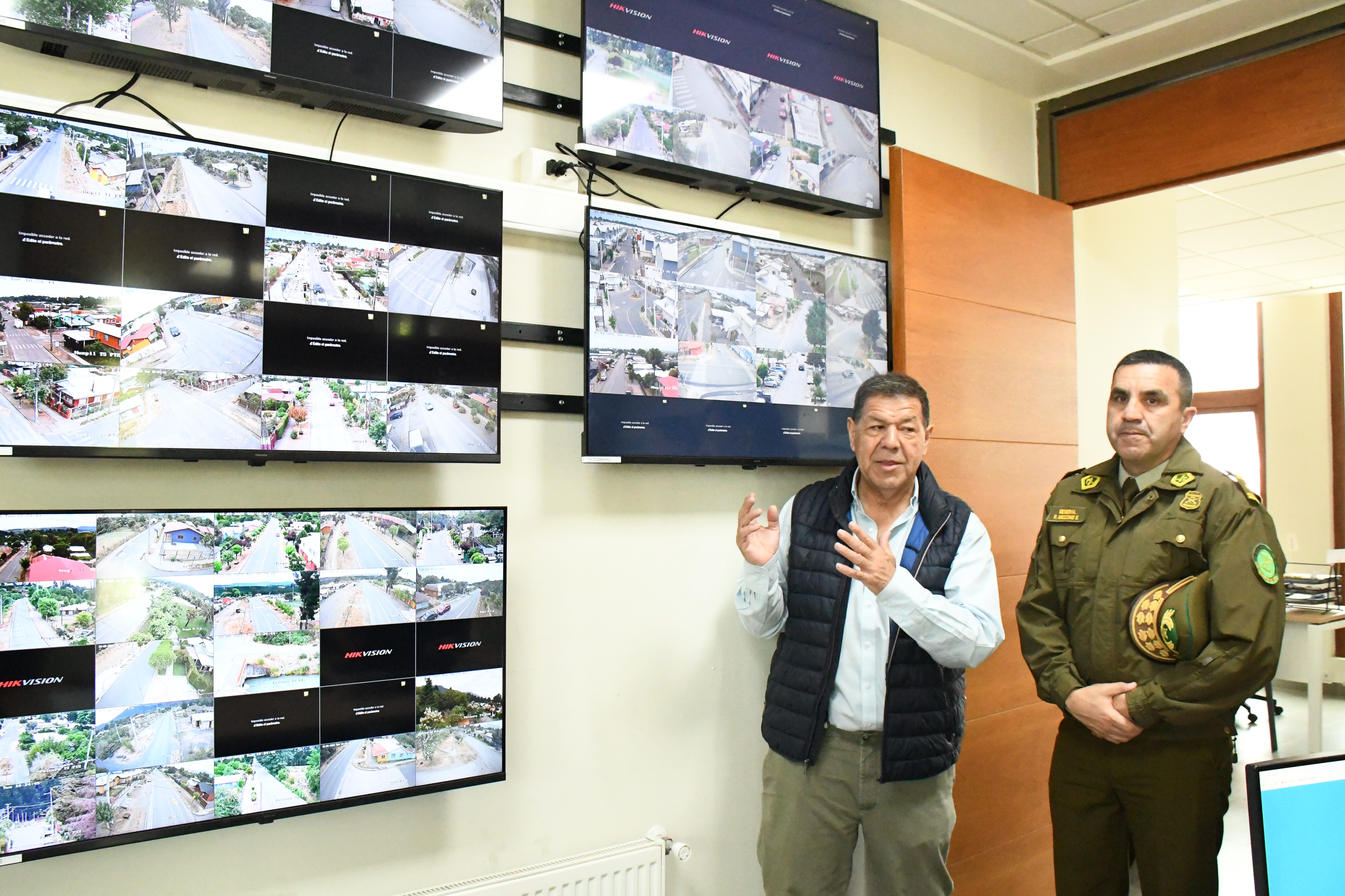 Tucapel inauguró central de vigilancia con modernas cámaras de seguridad