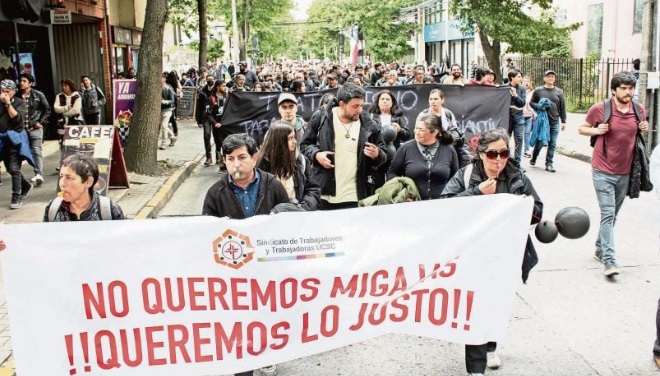 Trabajadores de la Universidad Católica de la Santísima Concepción inician huelga