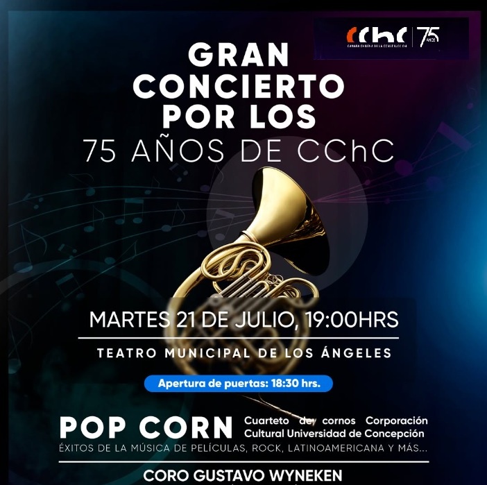 ¡La música celebra la trayectoria! Gran Concierto por los 75 años de la CChC llega a Los Ángeles