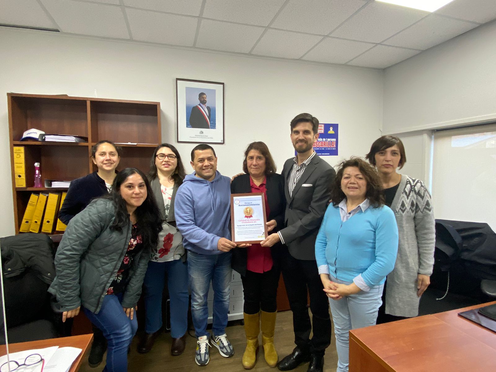 Ministerio de Bienes Nacionales reconoció a equipo del Biobío por realizar más de 7 mil atenciones presenciales en 9 meses