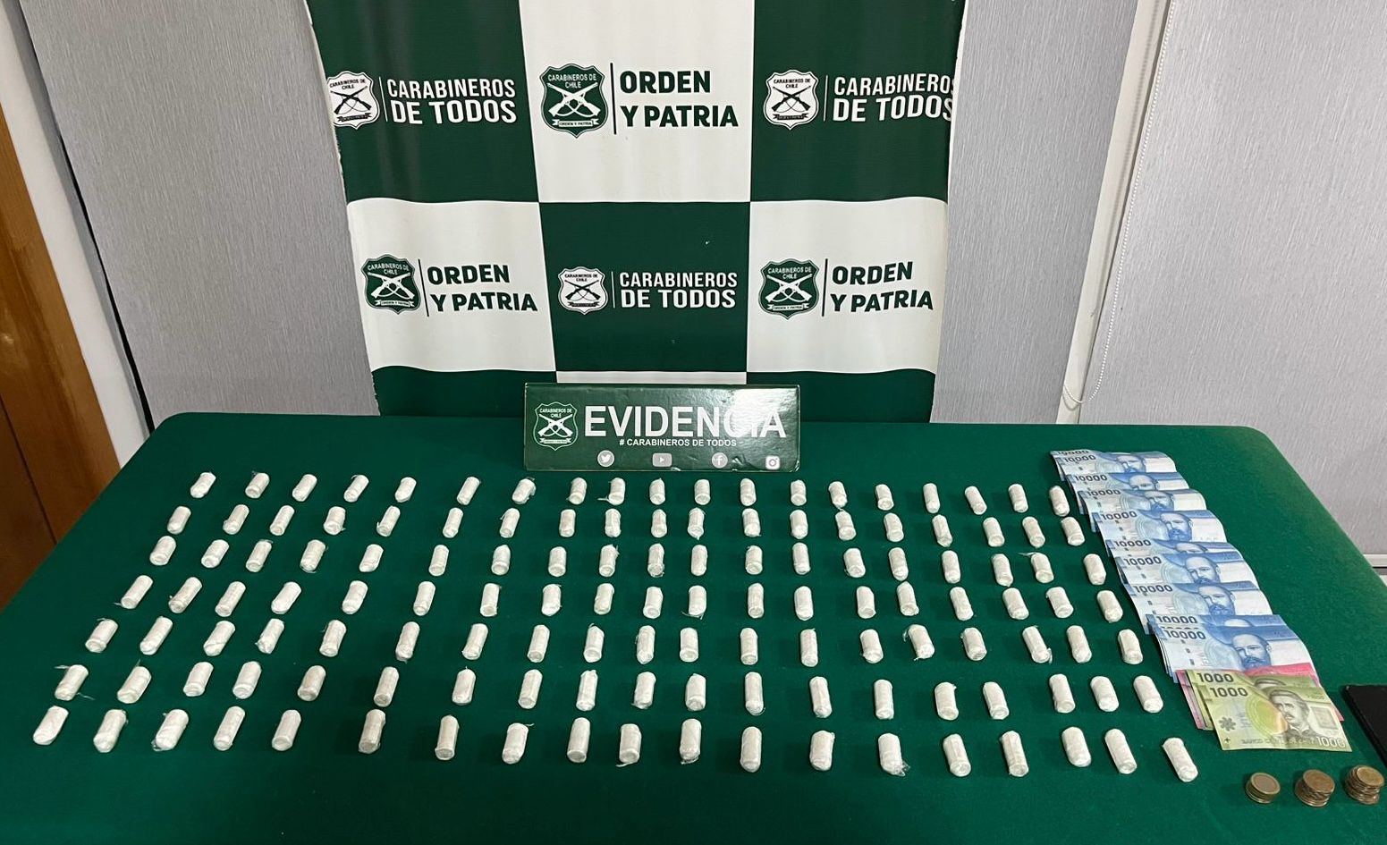 Extranjero detenido por tráfico de drogas dejó un operativo del O.S.7 en Cabrero.