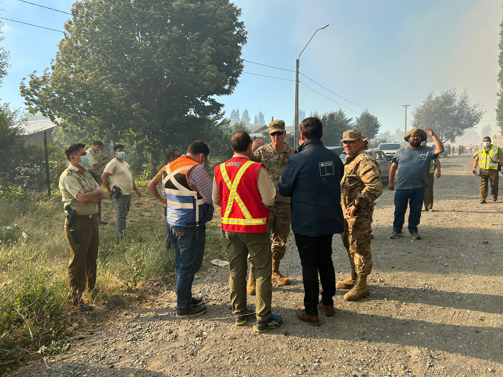 Incendio forestal obliga a evacuar zonas pobladas en Santa Fe comuna de Los Ángeles