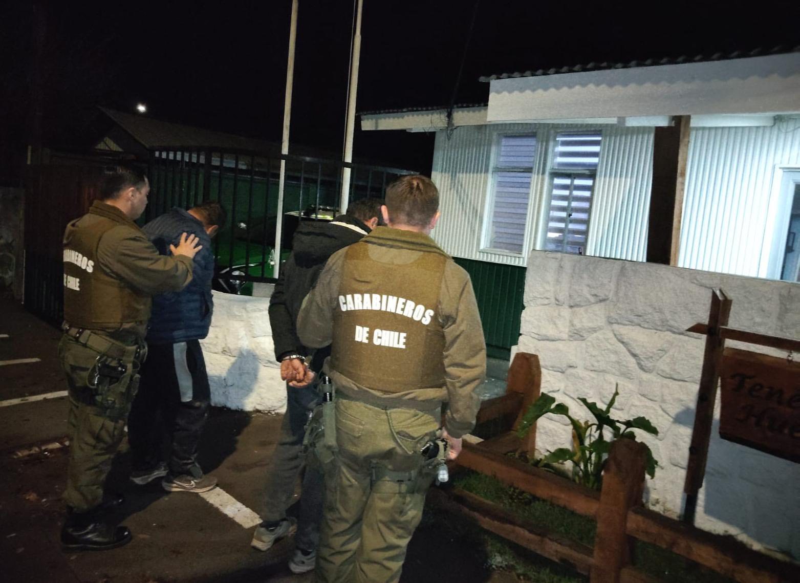 Carabineros realiza ronda impacto en Huépil y logra tres detenidos