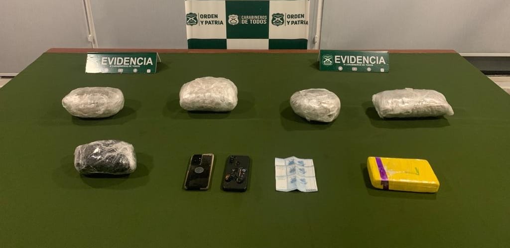 Un detenido y  más de 10.000 mil dosis de cocaína y marihuana dejó operativo del O.S.7 de Carabineros en Mulchén
