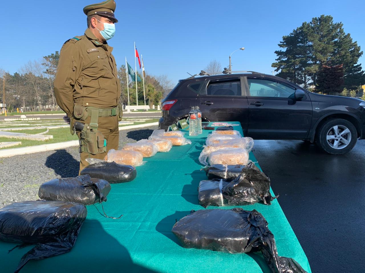 Con 312 detenidos y más de 18 kilos de droga sacados de las calles, culminó el trabajo de Carabineros durante la semana pasada