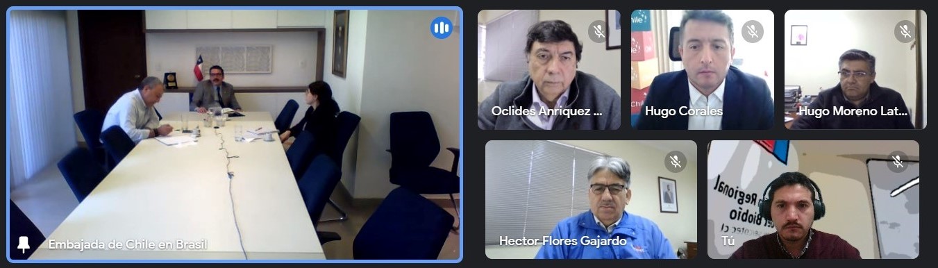 Sercotec Biobío se reunió con el Embajador de Chile en Brasil.