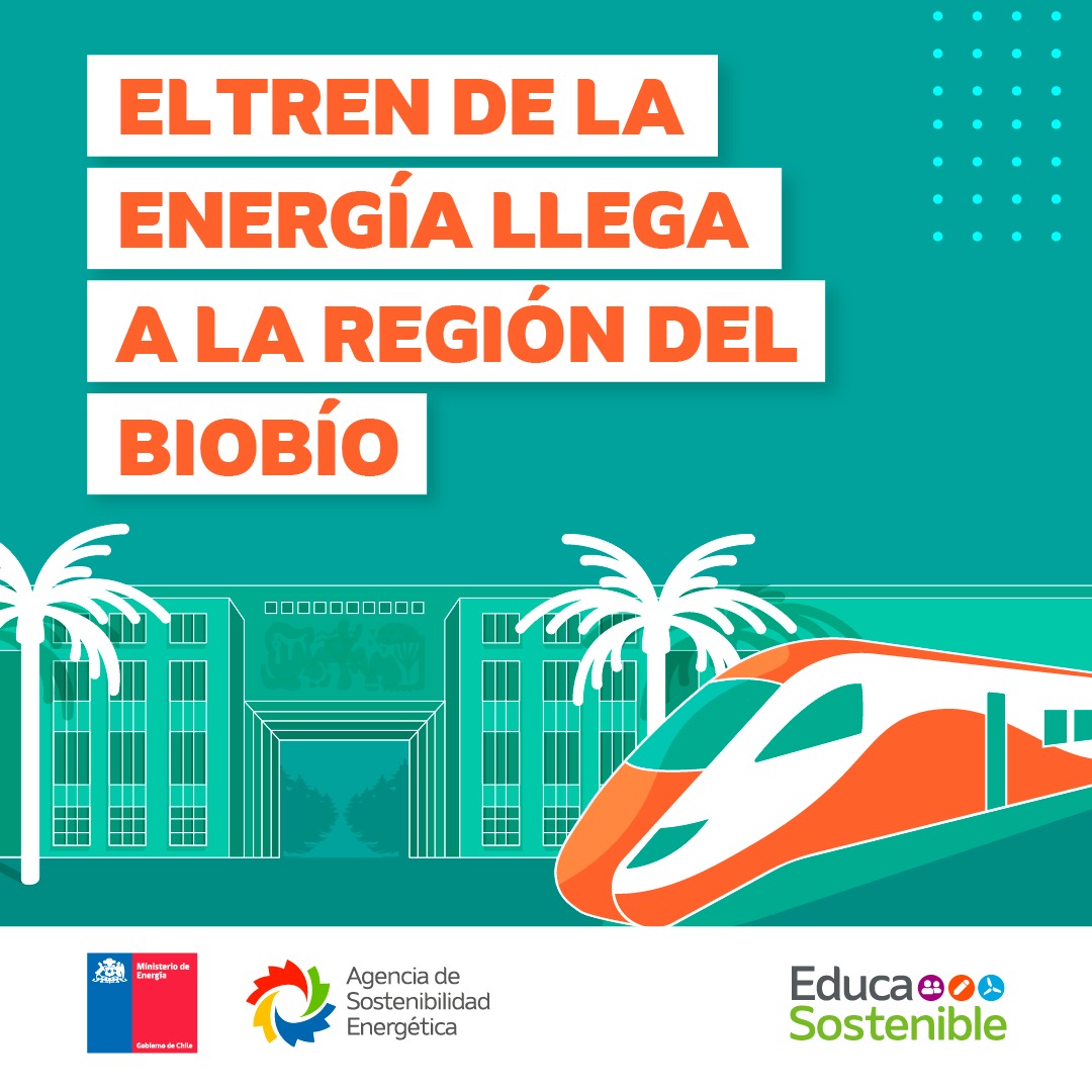 Tren de la Energía inicia nuevo viaje virtual para profesionales y técnicos de la educación del Biobío