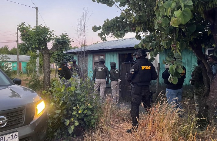 Operativo en conjunto de la PDI y Carabineros permite la detención de dos secuestradores en Quilleco