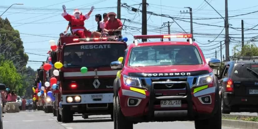 Bomberos de Los ngeles anunci su tradicional Caravana Navide a