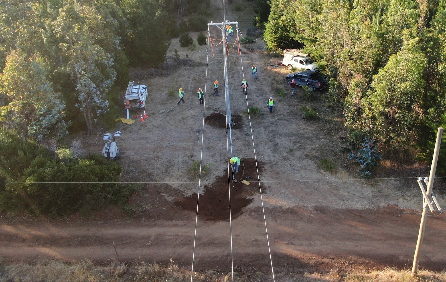 Frontel presentó querella por robo de casi 5 mil metros de cable que afectó el servicio eléctrico a sectores rurales de Yumbel, San Rosendo y Hualqui