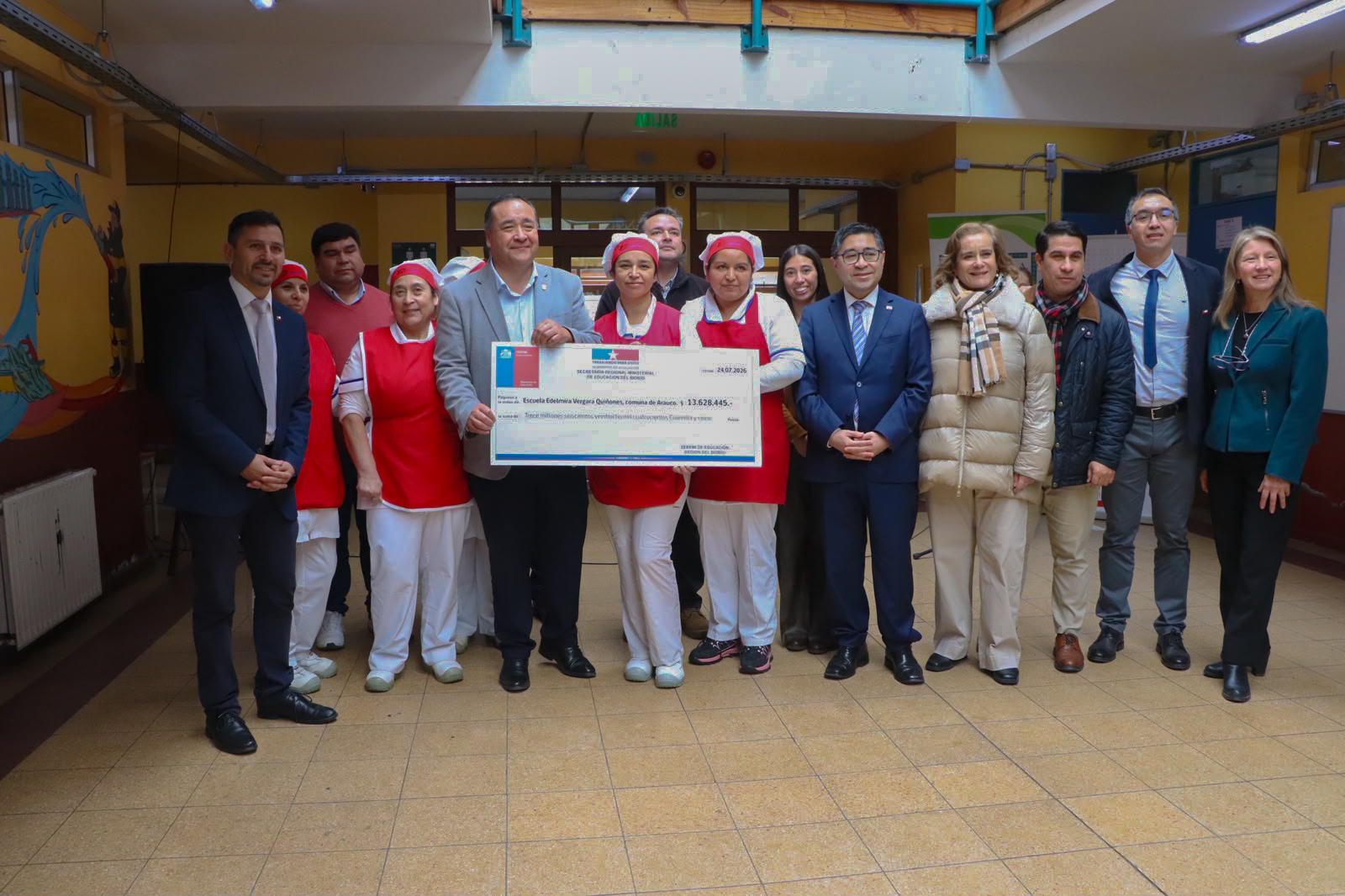 Más de $133 millones fortalecerán infraestructura de alimentación escolar en siete establecimientos de la Región del Biobío