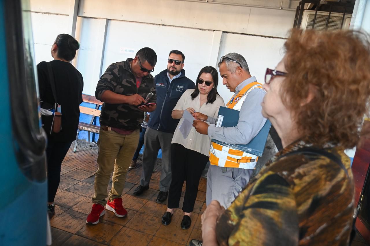 Fiscalizan cumplimiento de frecuencias y salidas del transporte rural entre Alto Biobío y Los Ángeles