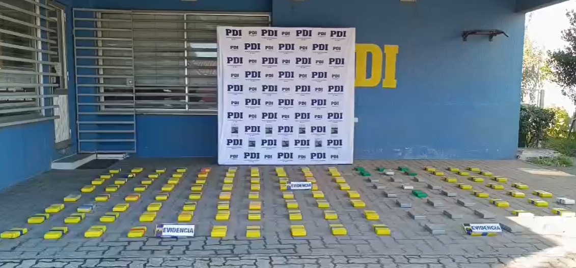 PDI decomisa más de 136 kilos de drogas y detuvo a 4 personas en la Región de Biobío