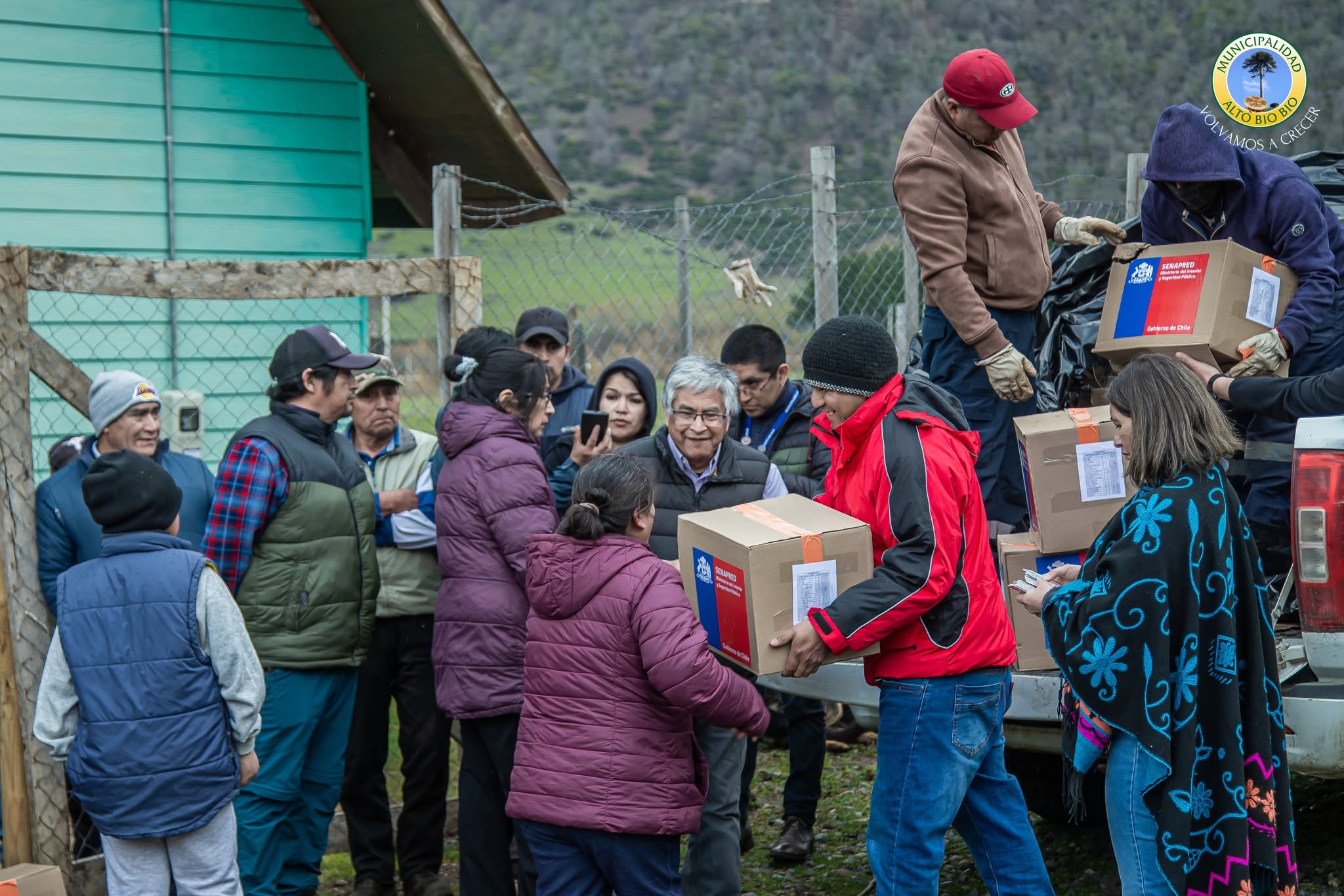 Despliegue de ayuda en Alto Biobío: Entregan canastas de emergencia a familias de Malla Malla, Trapa Trapa y Llancacura