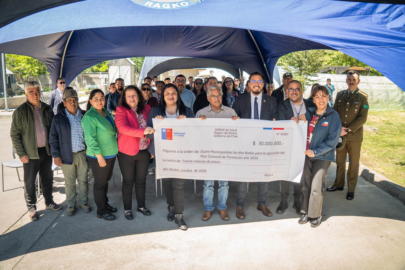 SEREMI de Salud entrega 30 millones para implementación de espacio comunitario de actividad física y sala de promoción para Alto Biobío